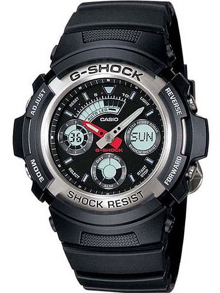 Men's AW590-1AVCF G-Shock Black and Silver-Tone Analog Digital Watch - image 1 of 1