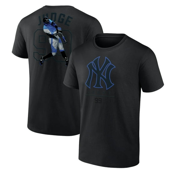 Men's Aaron Judge Black New York Yankees Double Play Name & Number T-Shirt