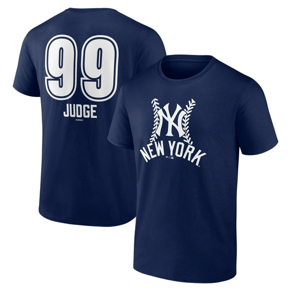 Men's Aaron Judge Navy New York Yankees Fastball Player Name & Number T-Shirt