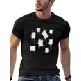 thumbnail image 1 of Men's Abstract Distressed Geometric Square Graphic T-Shirt, 1 of 6