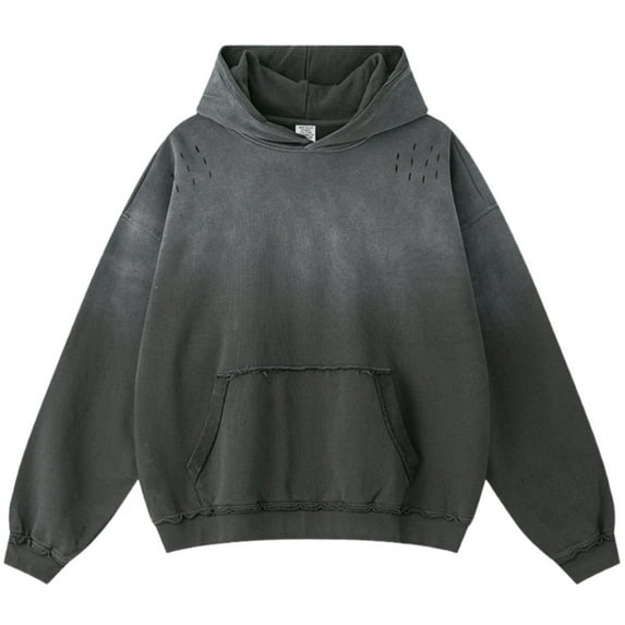 Men's Acid Wash Hoodie Womens Soft Cotton Pullover Y2k Vintage Hoodies Sweatshirts Tops