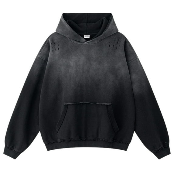 Men's Acid Wash Hoodie Womens Soft Cotton Pullover Y2k Vintage Hoodies Sweatshirts Tops