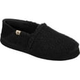 thumbnail image 1 of Men's Acorn Collapsible Heel Acorn Moc II Slipper Black Berber Fleece XL M, 1 of 5