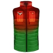 Men's ActionHeat Black/Kelly Green Philadelphia Eagles 5V Battery Heated Colorblock Full-Zip Puffer Vest