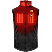 Men's ActionHeat Black Washington Commanders 5V Battery Heated Full-Zip Softshell Vest