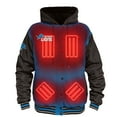 thumbnail image 1 of Men's ActionHeat Blue/Black Detroit Lions 5V Battery Heated Full-Snap Varsity Jacket, 1 of 7