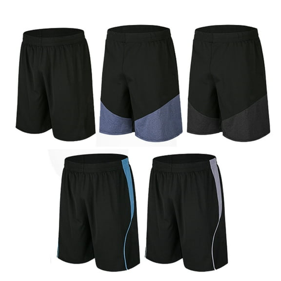 Men's Active Athletic Shorts 5 Pack for Workout Basketball Football Badminton Exercise Training Running