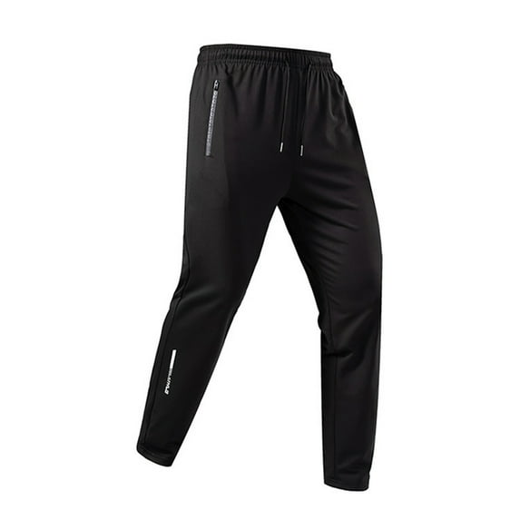 Men's Active Athletic Workout Jogger Sweatpants Solid Color Elastic Waist Binding Pants