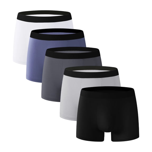 Men's Active Boxer Brief Brearhable Underwear, 5 Pack, Sizes S-2XL