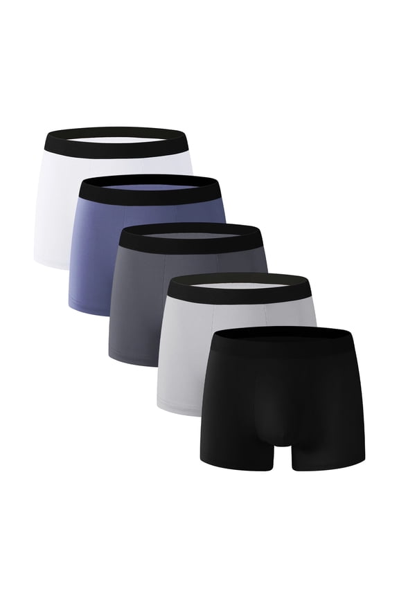 Men's Active Boxer Brief Brearhable Underwear, 5 Pack, Sizes S-2XL