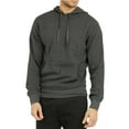 thumbnail image 1 of Men's Active Casual Cotton Waffle Fabric Pullover Hoodie, Charcoal Grey 2XL, 1 Pack, 1 of 4