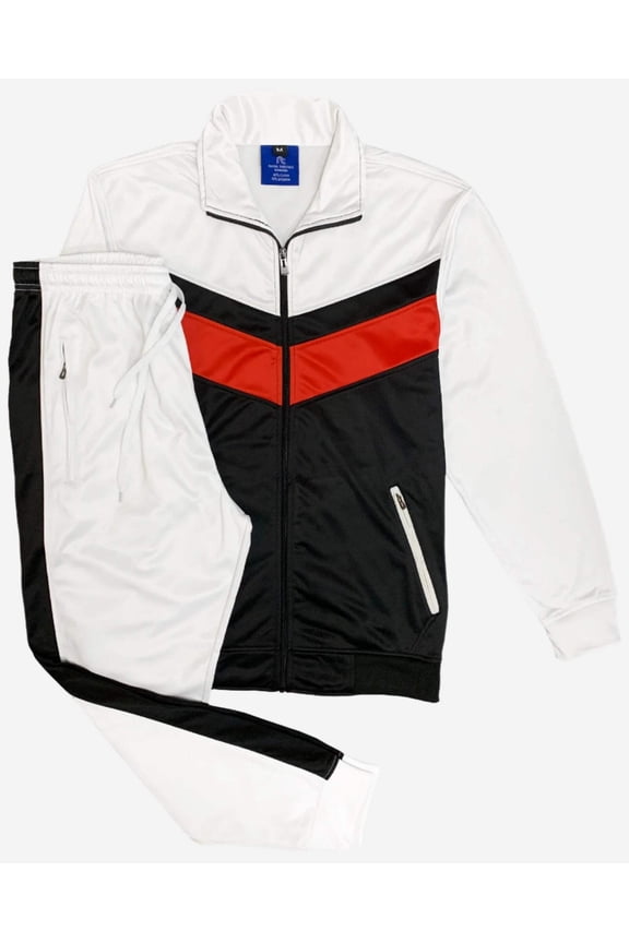 Men's Active Daily Wear Tracksuit Jogger Track Jacket & Track Pants Jogging Suit