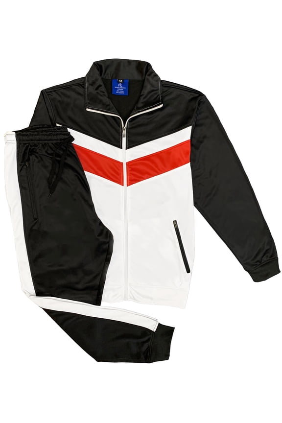 Men's Flex-It Activewear Jogger Track Jacket & Track Pants Jogging Suit