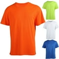 thumbnail image 1 of Men’s Active Quick Dry Crew Neck T Shirts | Athletic Running Gym Workout Short Sleeve Tee Tops Size 3XL Yellow, 1 of 6