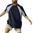 thumbnail image 1 of Men's Active Quick Dry Shirt Soccer Mesh Crew Neck T Shirts Athletic Short Sleeve Tee Top Big & Tall, 1 of 8