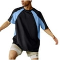 thumbnail image 1 of Men's Active Quick Dry Shirt Soccer Mesh Crew Neck T Shirts Athletic Short Sleeve Tee Top Big & Tall, 1 of 7