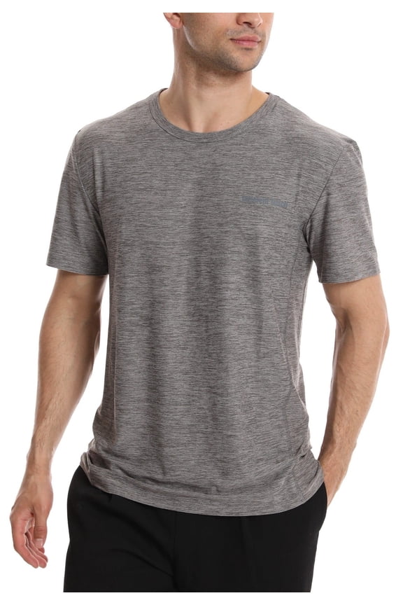 Men’s Active Workout Quick Dry Crew Neck Short Sleeve T-Shirts