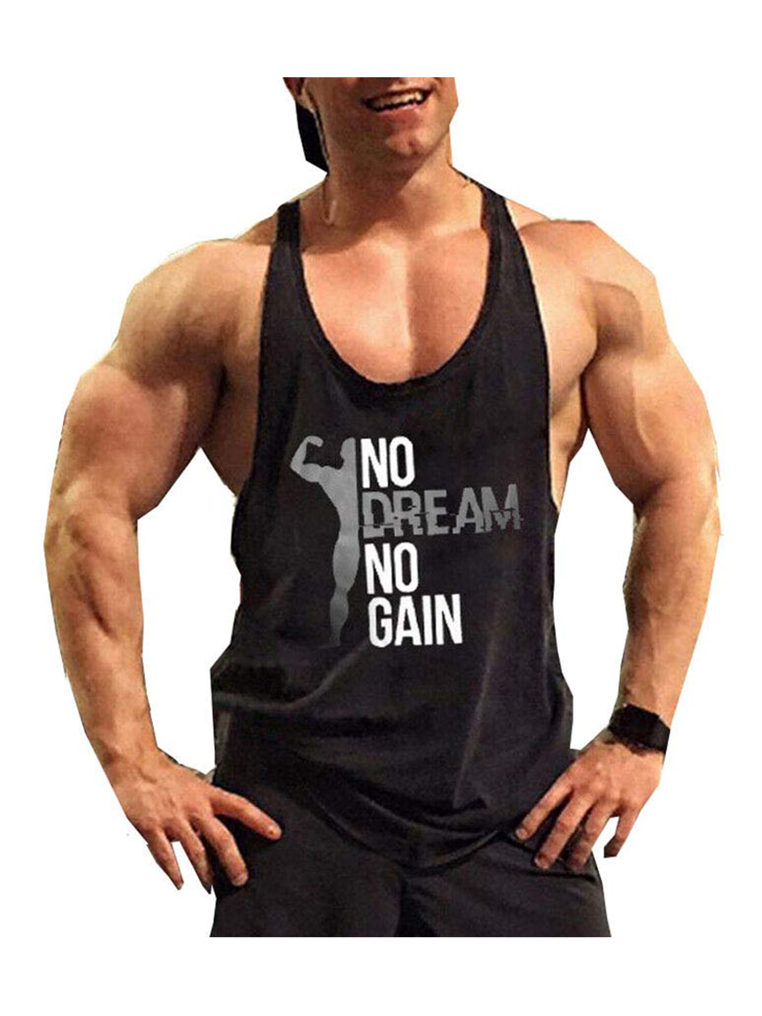Men's Activewear Tank Tops Sleeveless YBack T Shirt Muscle