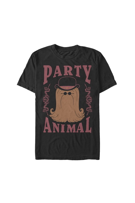 Men's Addams Family Cousin Itt Party Animal Graphic Tee Black X Large