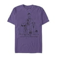 thumbnail image 1 of Men's Addams Family Different Kind of Family  Graphic Tee Purple X Large, 1 of 3