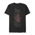 thumbnail image 1 of Men's Addams Family Severed Heart At Home  Graphic Tee Black Medium, 1 of 4