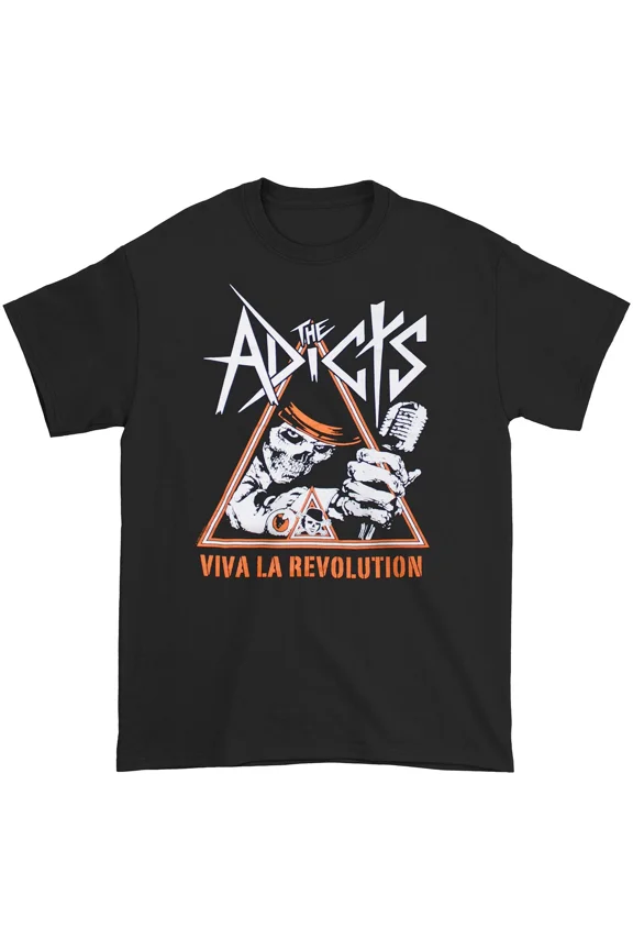 Men's Adicts Viva Triangle T-shirt Large Black
