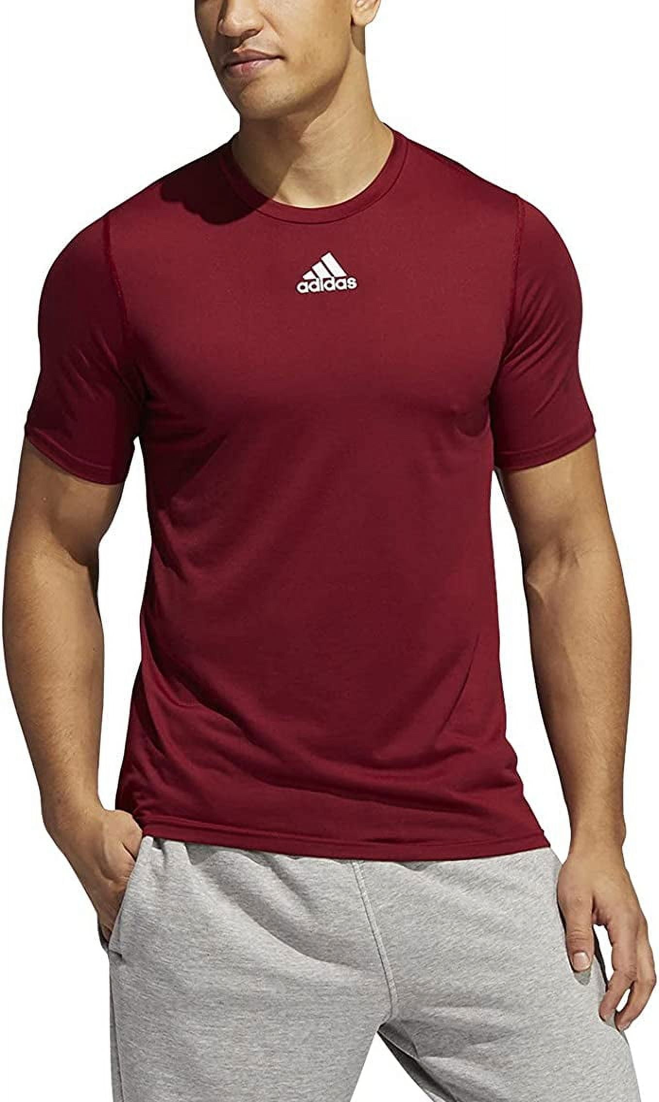 adidas t shirt maroon