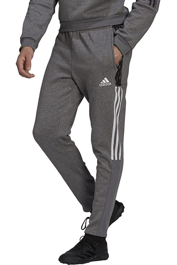 Men's Adidas Grey Standard Tiro 21 Track Pants - S