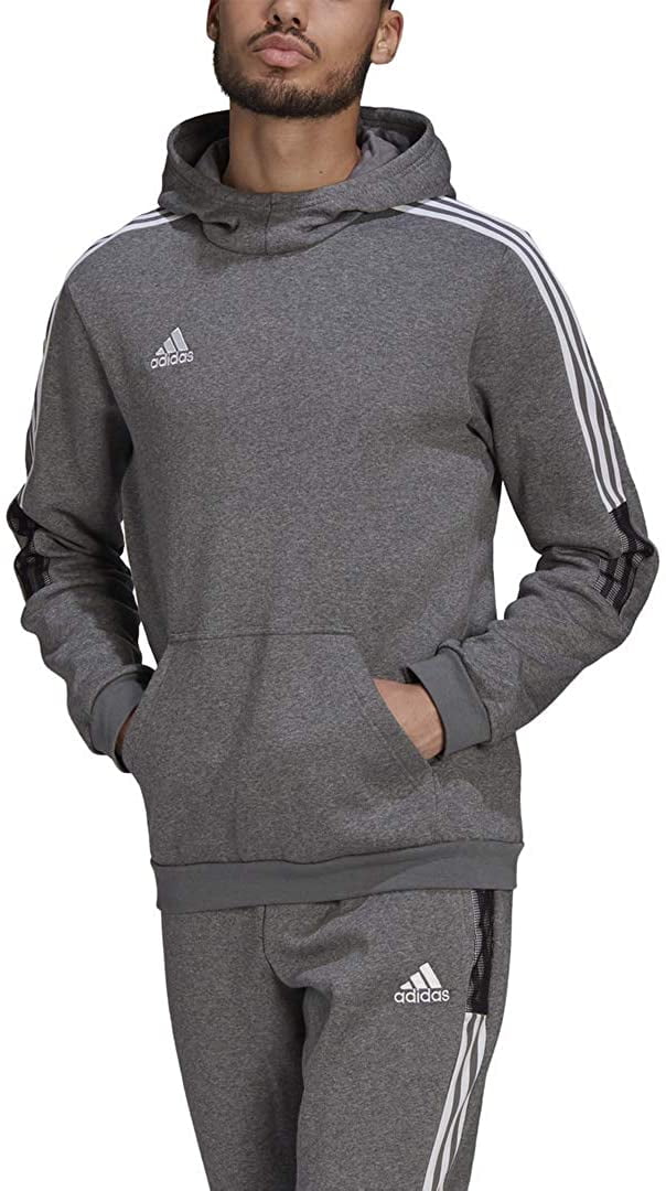 Men's Adidas Grey Tiro 21 Sweat Hoodie - S