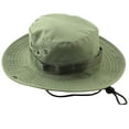 thumbnail image 1 of Men's Adjustable Camouflage Boonie Hat UV Shade Wide Brim Outdoor Fishing Hat by Yigetop Green One Size, 1 of 2