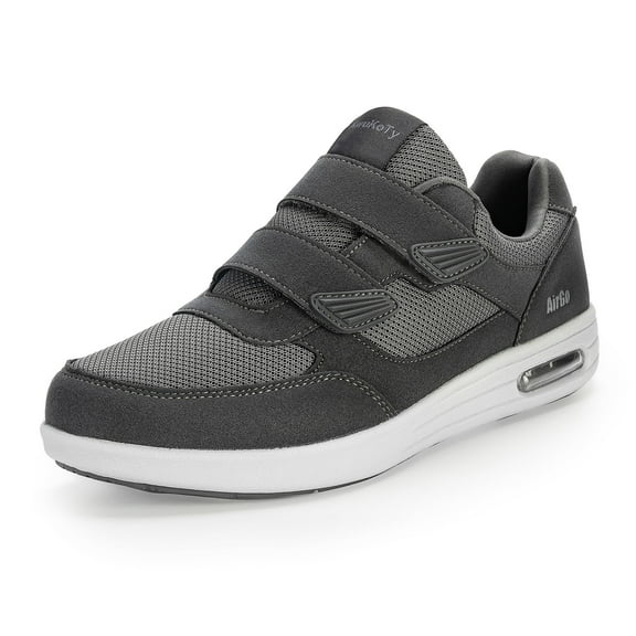 Men's Adjustable Fit Diabetic Shoes Orthopedic Walking Sneakers | Plantar Fasciitis/Swollen Feet/Bunions | Wide Size 8-13