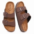 thumbnail image 1 of Minglewis Men Women Cork Footbed Slide Sandals, Arch support Comfort Double Buckle Strap Casual Sandals for Daily Walking Beach Pool Shopping Travel, 1 of 10
