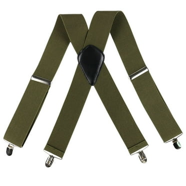 Men's Adjustable Suspenders With Elastic Straps Y Back Hiking Suspenders Under Clothes Electrical Pouch with Suspenders Hand Tooled Leather for Men Suspenders for Men Button Men's Heavy Duty