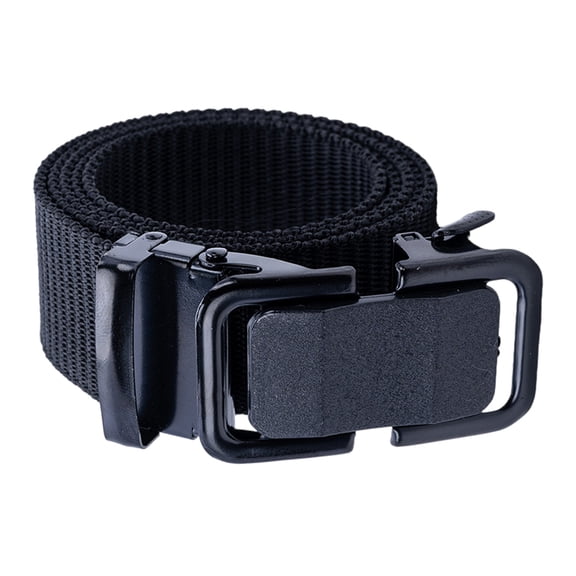 Men's Adjustable Woven Waist Belt with Automatic Sliding Buckle Nylon Belt for Hiking, Cycling, and Casual Outfits