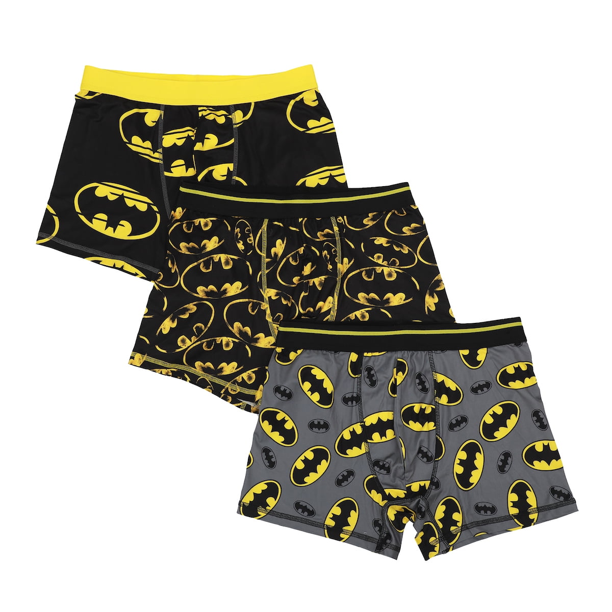 Men's Adult Batman Boxer Brief Underwear 3Pack Gotham's Finest ComfortMedium