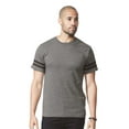thumbnail image 1 of Men's Adult Football Fine Jersey Tee Half Sleeve 100% Cotton Round Neck - Natural Heather/ Granite Heather Medium, 1 of 1