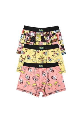 Men's Adult SpongeBob SquarePants Boxer Brief Underwear 3-Pack- Medium