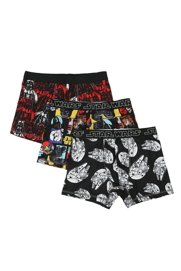 Men's Adult Star Wars Boxer Brief Underwear 3-Pack-Medium