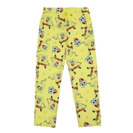 Men's Adult Yellow SpongeBob SquarePants Sleep Pants - XXL