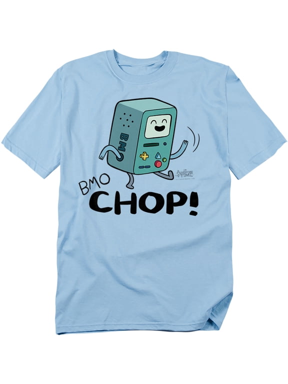 Men's Adventure Time Bmo Chop T-shirt Large Light Blue