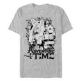 thumbnail image 1 of Men's Adventure Time Main Characters Grayscale Graphic T-Shirt, 1 of 5