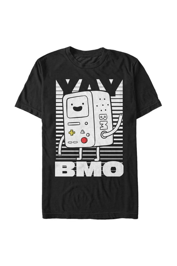 Men's Adventure Time Yay BMO  Graphic Tee Black Small