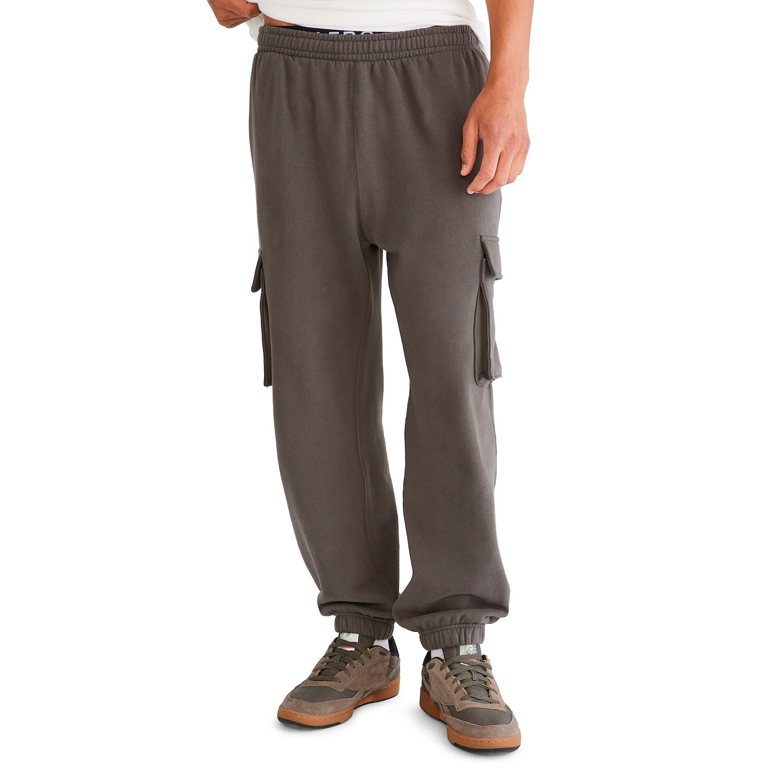 Men's Aeropostale Essentials Cargo Cinch Fleece Pants Color: Raw