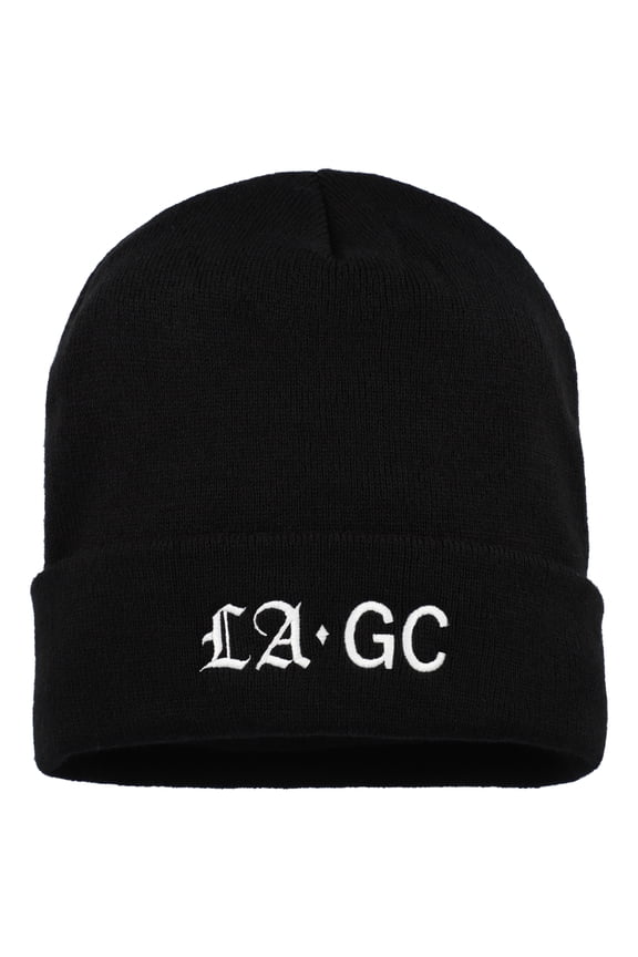 Men's Ahead Black Los Angeles Golf Club Newfoundland Cuffed Knit Hat