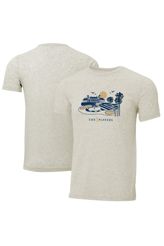 Men's Ahead  Cream THE PLAYERS Clubhouse Instant Classic Tri-Blend T-Shirt