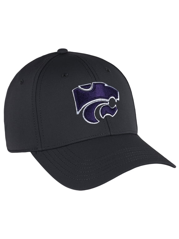 Men's-Ahead Graphite Kansas State Wildcats Stratus AeroSphere Adjustable Hat