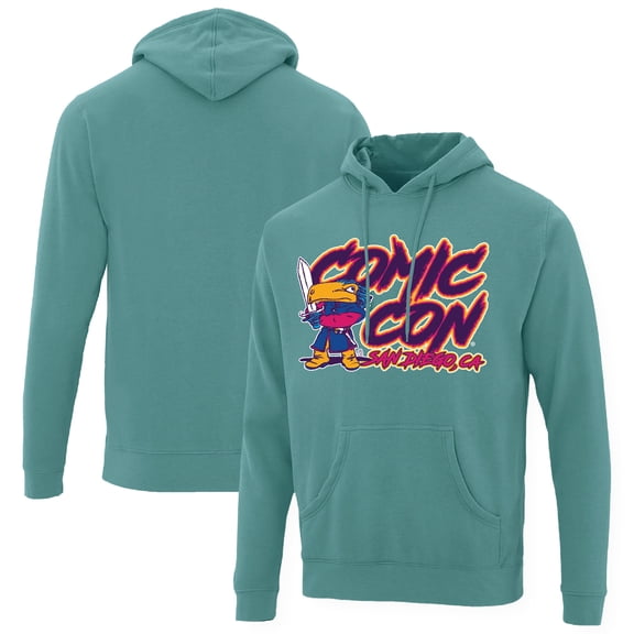 Men's Ahead Teal 2024 San Diego Comic Con Sword Toucan Pullover Hoodie