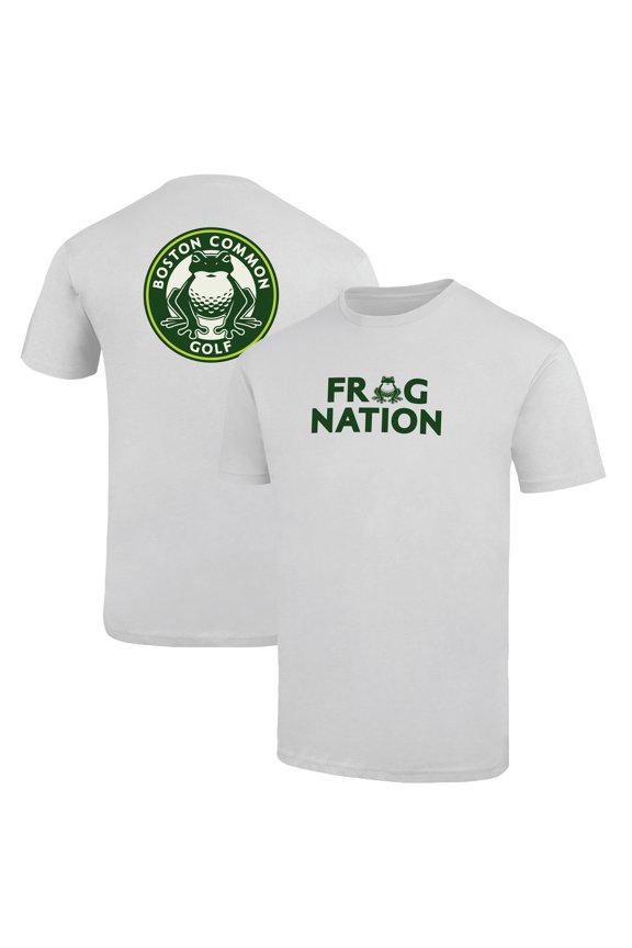 Men's Ahead White Boston Common Golf Frog Nation Liam T-Shirt