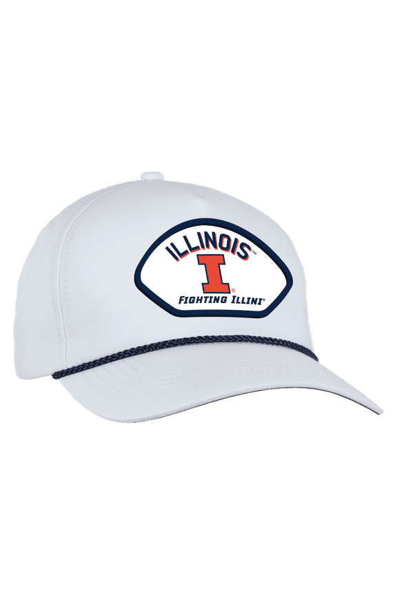 Men's-Ahead White Illinois Fighting Illini Alto Rope Adjustable Hat
