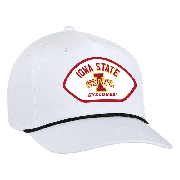 Men's-Ahead White Iowa State Cyclones Alto Rope Adjustable Hat